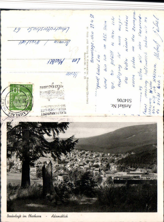 514706,Braunlage im Oberharz Adamsblick Teilansicht