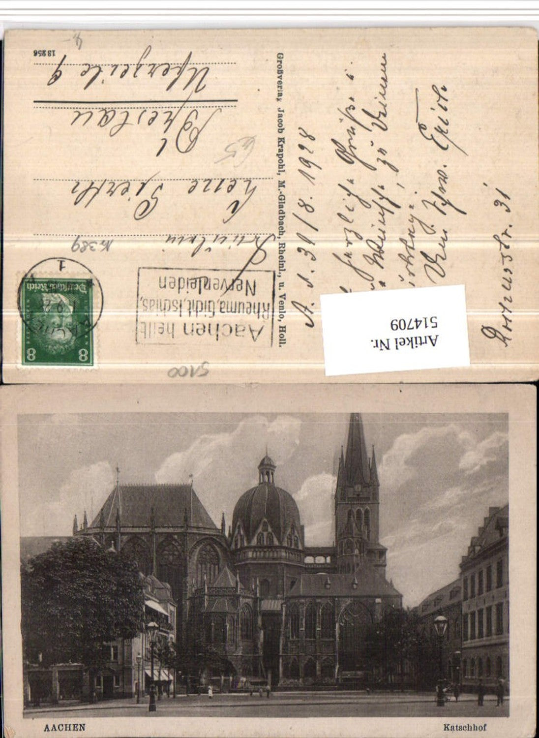 514709,Aachen Katschhof Kirche