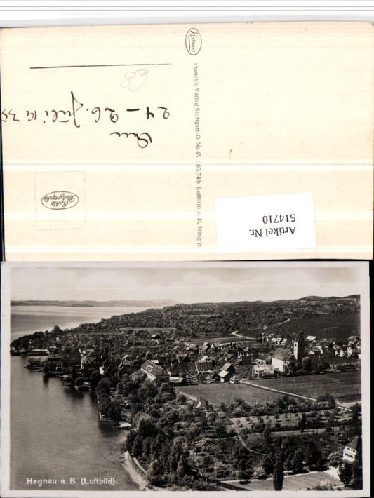 514710,Hagnau am Bodensee Totale Fliegeraufnahme