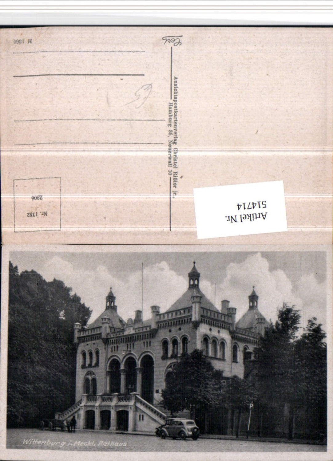 514714,Wittenburg in Mecklenburg Rathaus Gebäude