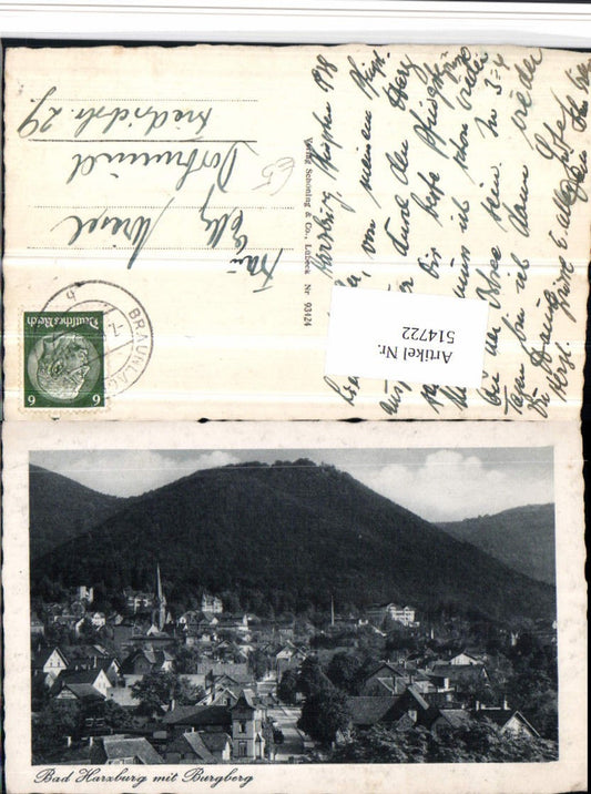 514722,Bad Harzburg Totale m. Burgberg