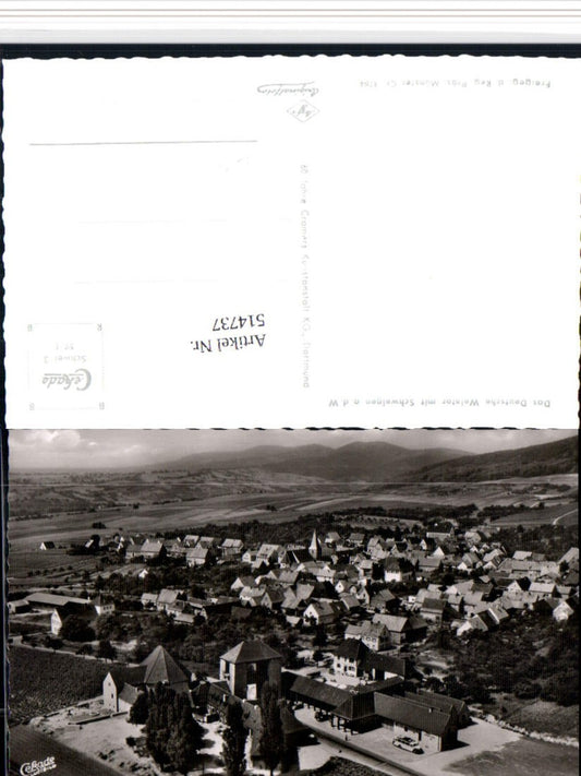 514737,Schweigen an d. Weinstraße Totale Fliegeraufnahme