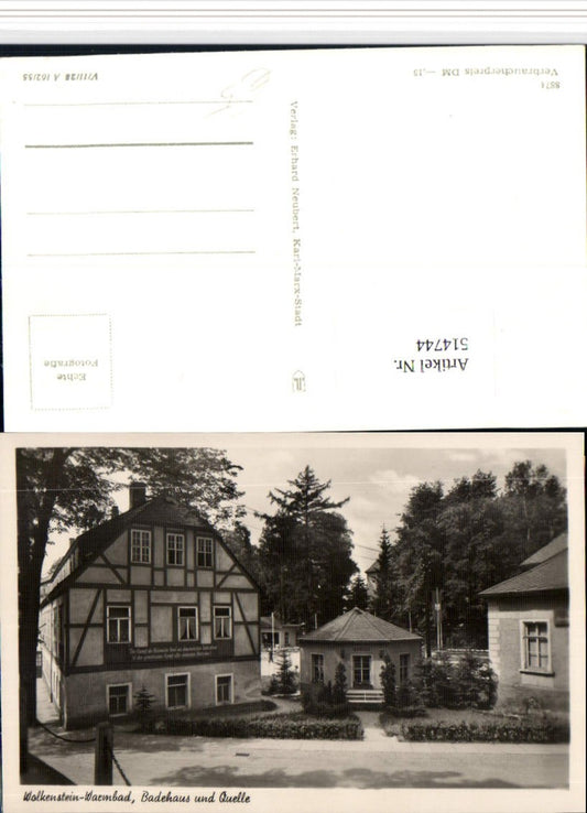 514744,Wolkenstein Warmbad Badehaus u. Quelle