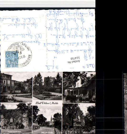 514750,Bad Düben Heilbad Anlagen Kirche Denkmal Mehrbildkarte