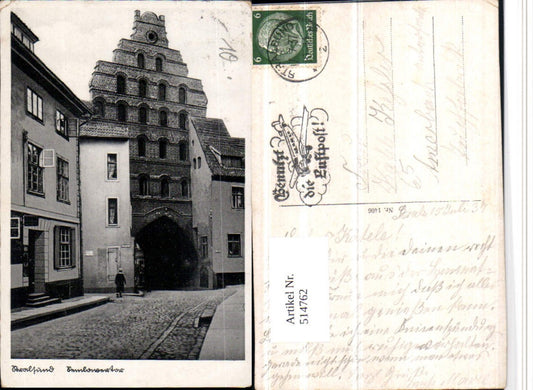 514762,Stralsund Semlower-Tor Straßenansicht