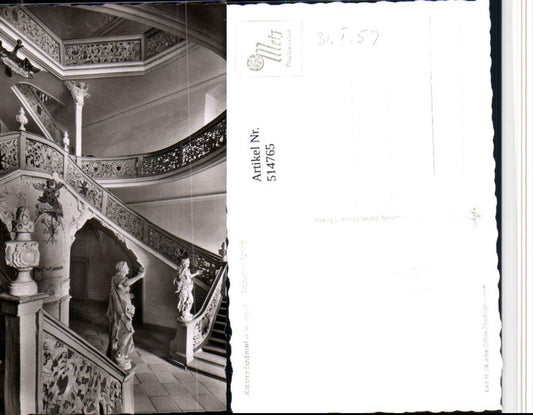 514765,Kloster Schöntal an d. Jagst Treppenaufgang Figuren
