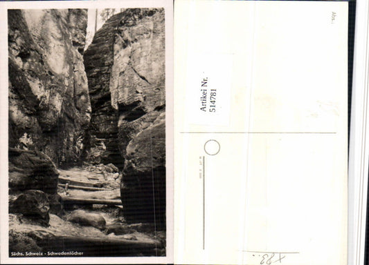 514781,Sächsische Schweiz Schwedenlöcher b. Rathen Schlucht