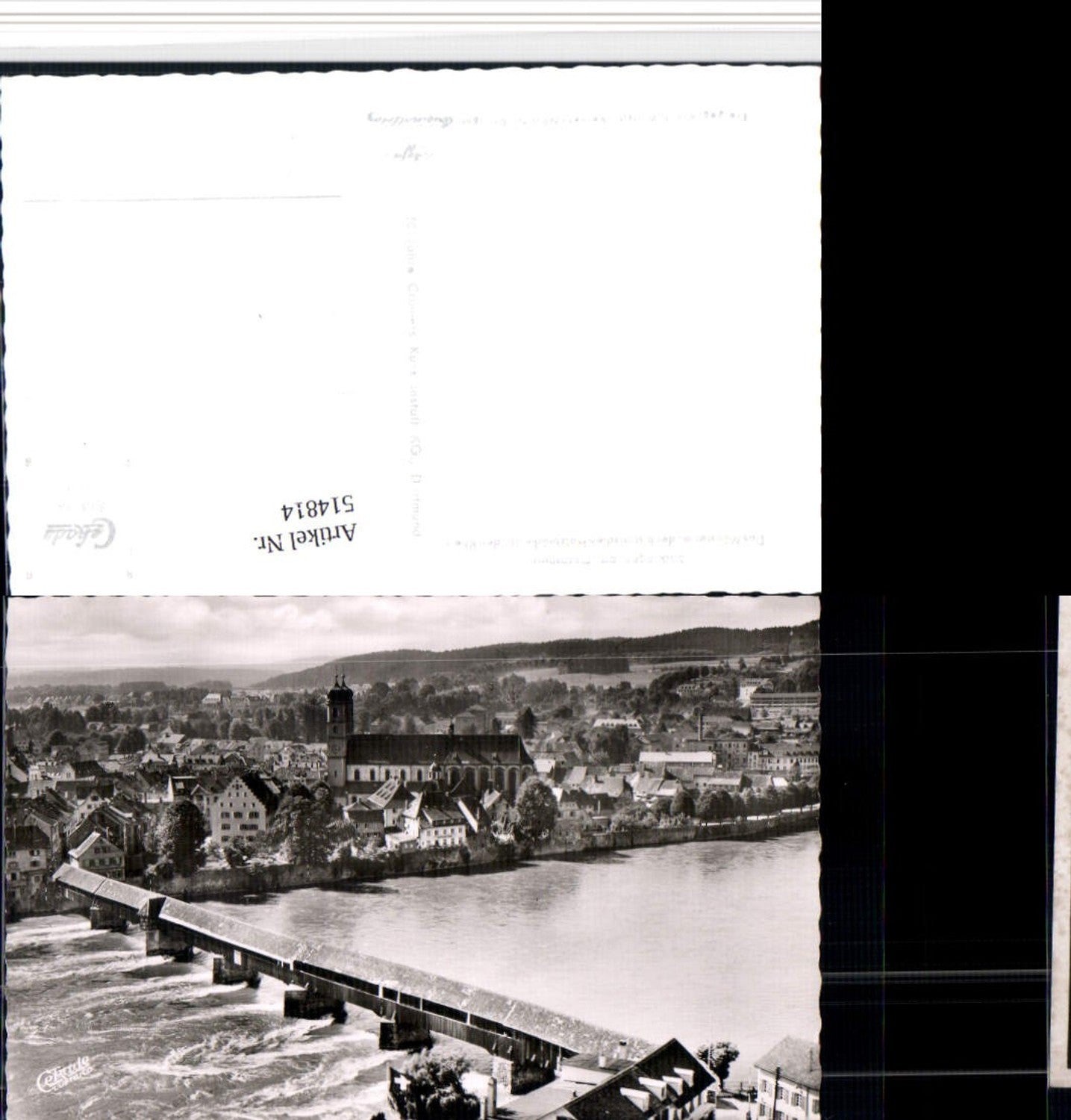 514814,Säckingen am Hochrhein Teilansicht Brücke Kirche