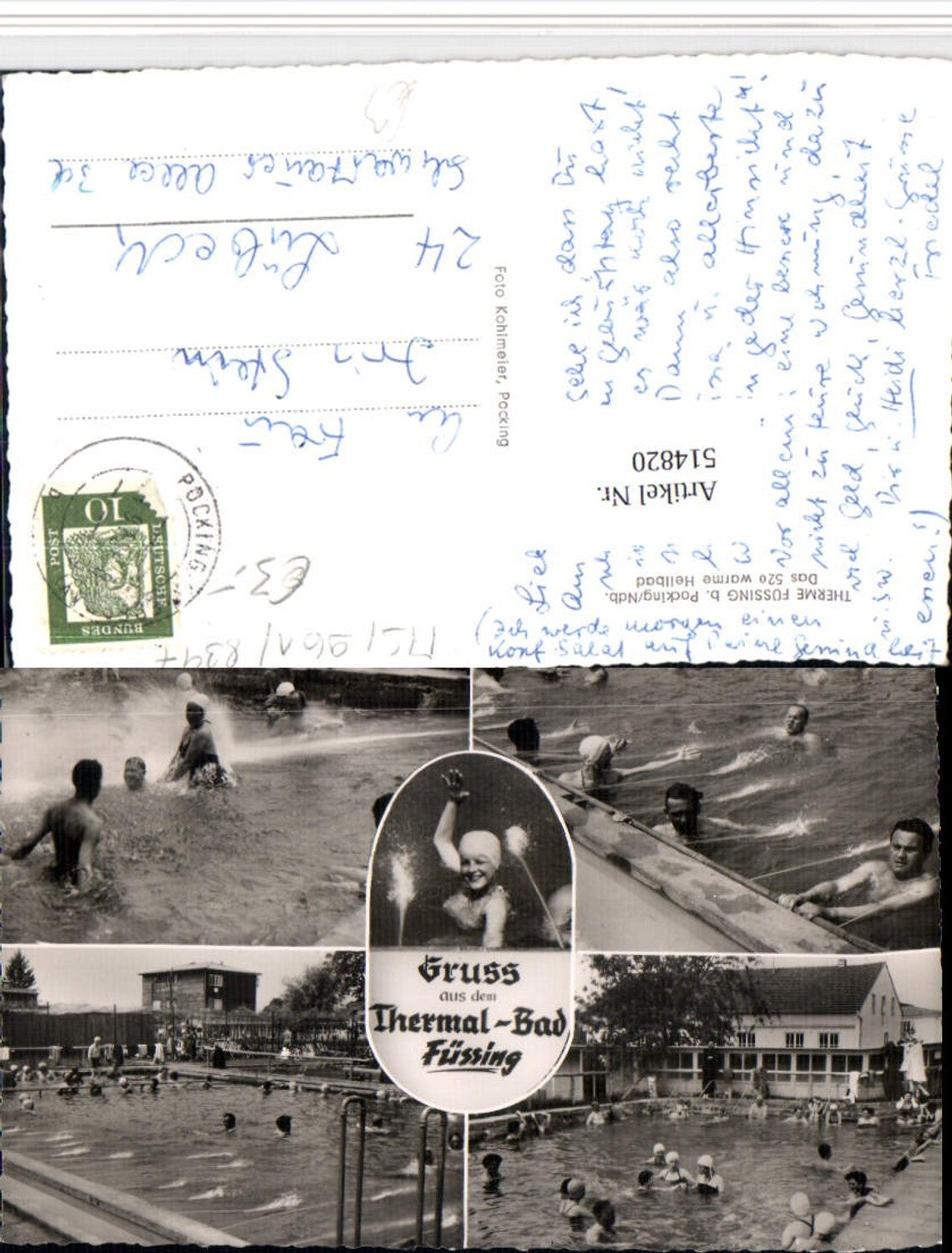514820,Therme Füssing b. Pocking Thermalbad Mehrbildkarte