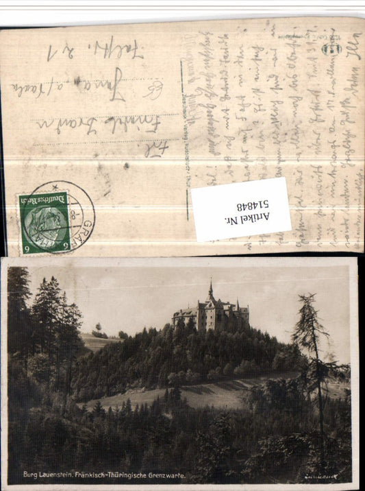 514848,Burg Lauenstein b. Ludwigsstadt Fränkisch-Thüringische Grenzwarte