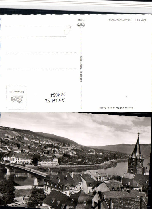 514854,Bernkastel-Kues an d. Mosel Teilansicht Brücke