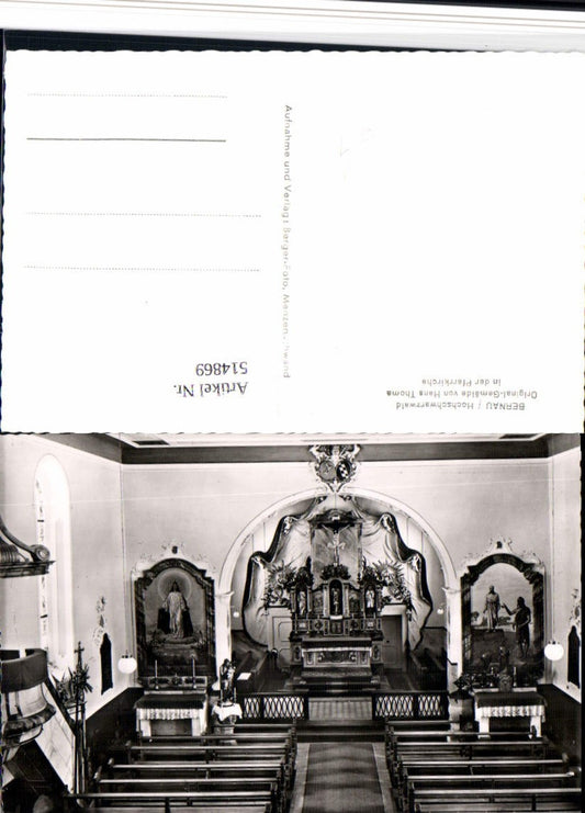 514869, Bernau im Schwarzwald, Church interior view