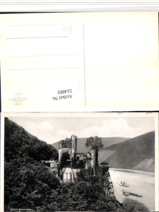 514882,Schloss Burg Rheinstein b. Trechtingshausen Dampfer