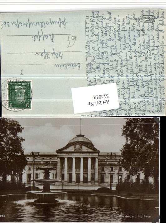 514913,Wiesbaden Kurhaus Brunnen