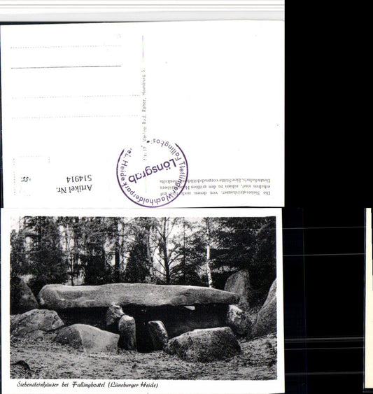 514914,Lüneburger Heide Siebensteinhäuser b. Fallingbostel Felsen