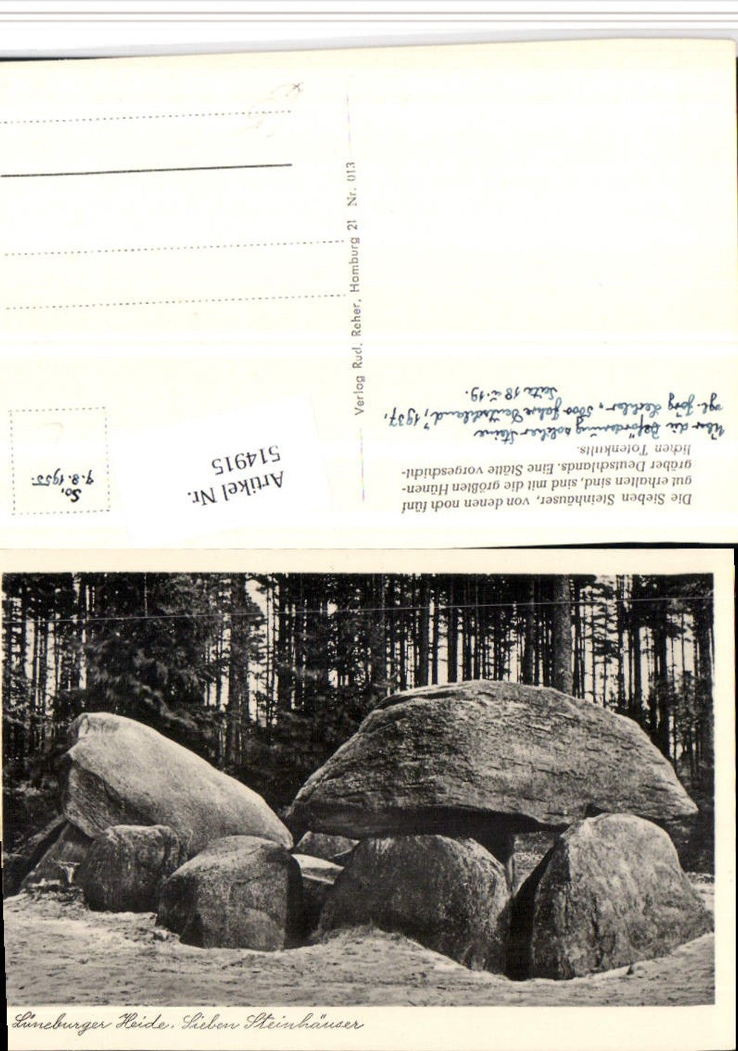 514915,Lüneburger Heide Sieben Steinhäuser b. Fallingbostel Felsen