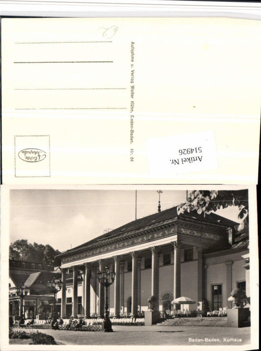 514926, Baden-Baden Kurhaus Building
