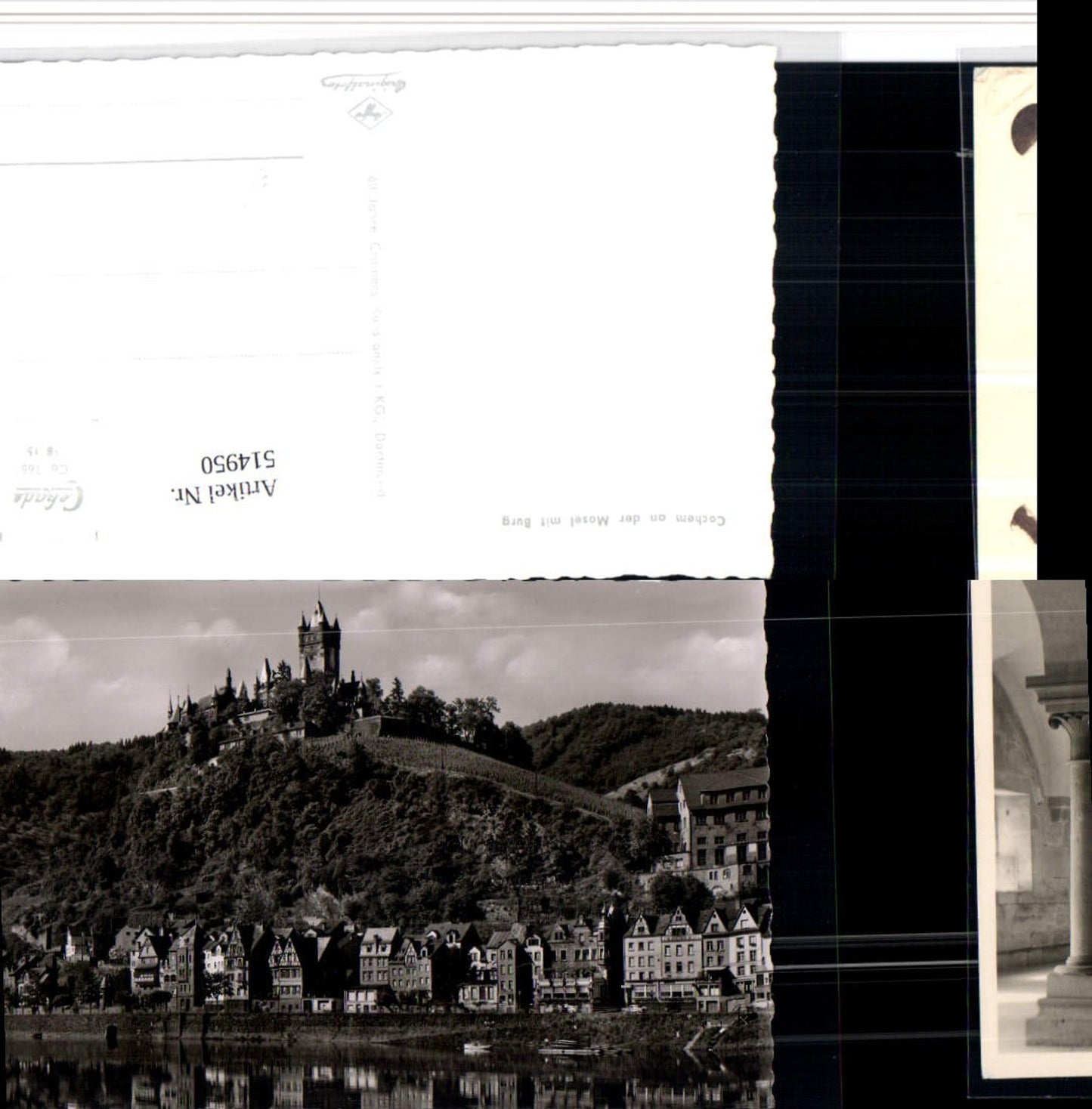 514950,Cochem an d. Mosel Teilansicht m. Burg