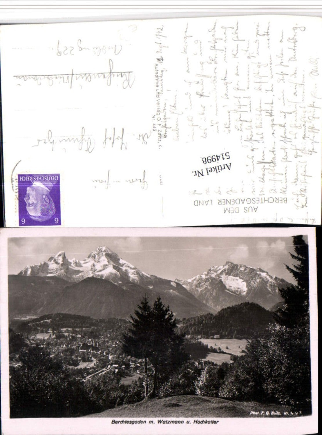 514998,Berchtesgaden Totale m. Watzmann Bergkulisse