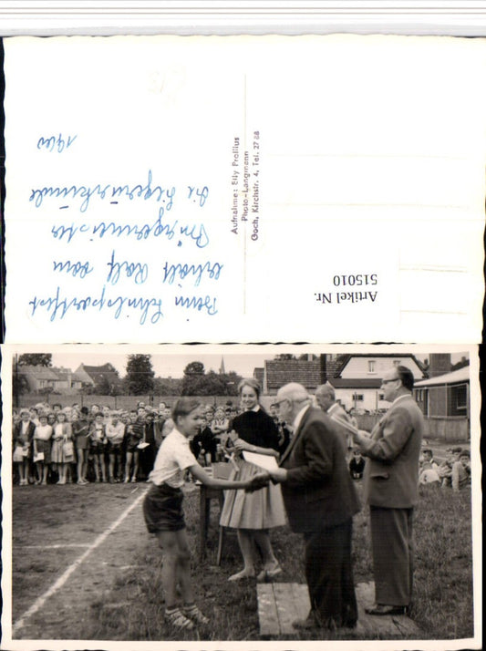 515010,Foto AK Goch Schulsportfest 1960 Kinder Bürgermeister