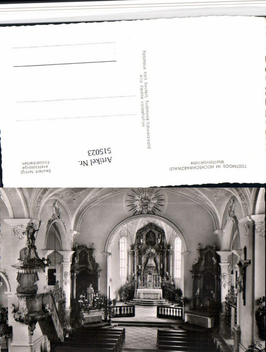 515023, Todtmoos in the Black Forest, pilgrimage church, church interior view