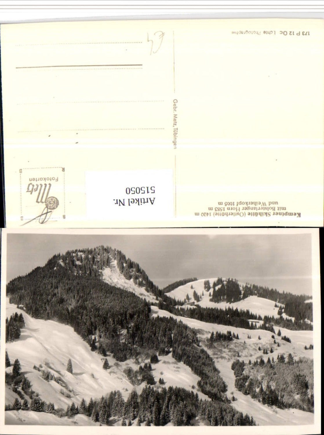 515050,Kemptner Skihütte Ostlerhütte b. Pfronten Winterbild
