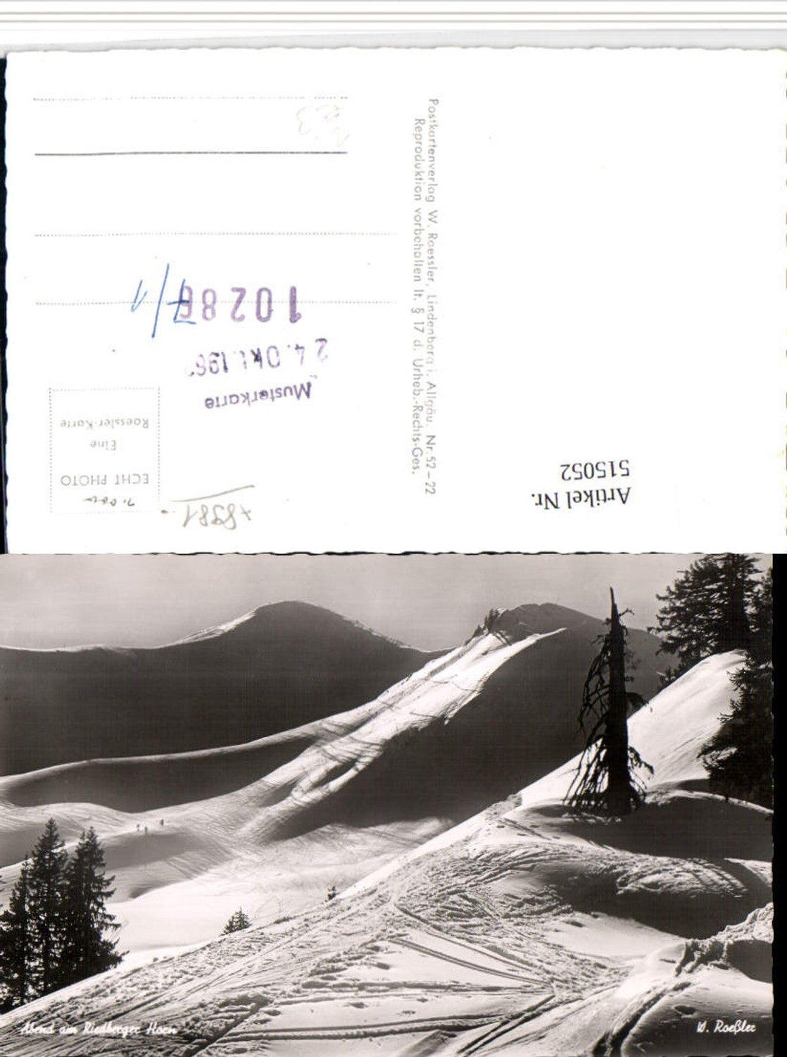 515052,Abend am Riedberger Horn b. Obermaiselstein Bergkulisse Winterbild