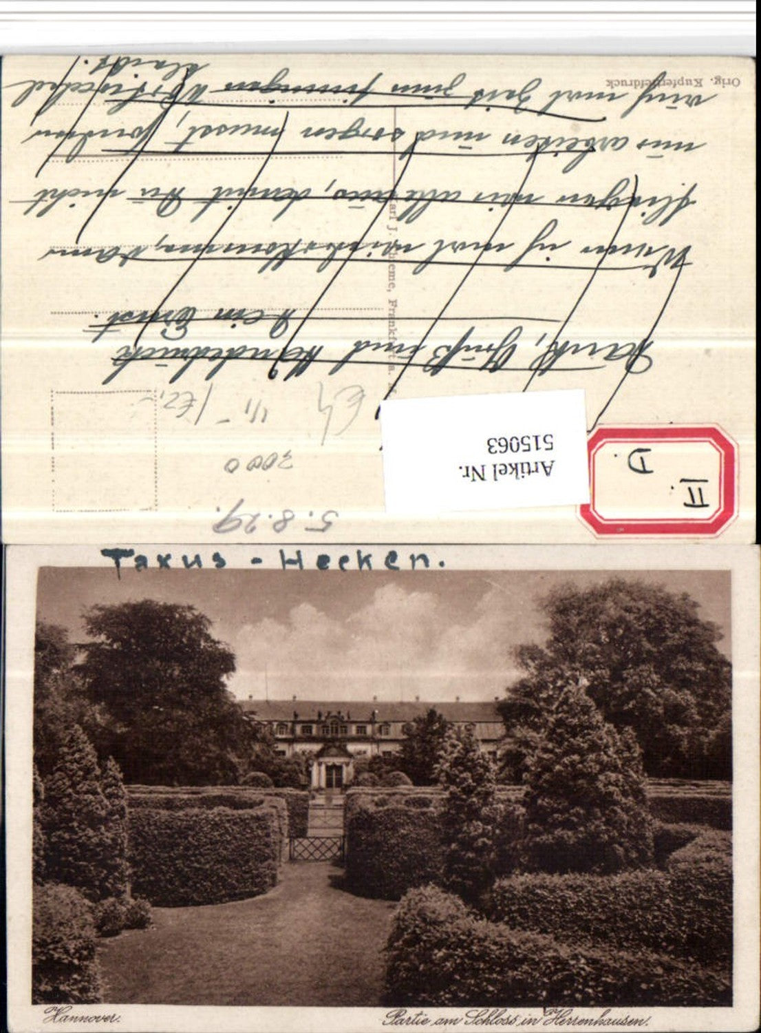 515063,Hannover Partie am Schloss in Herrenhausen