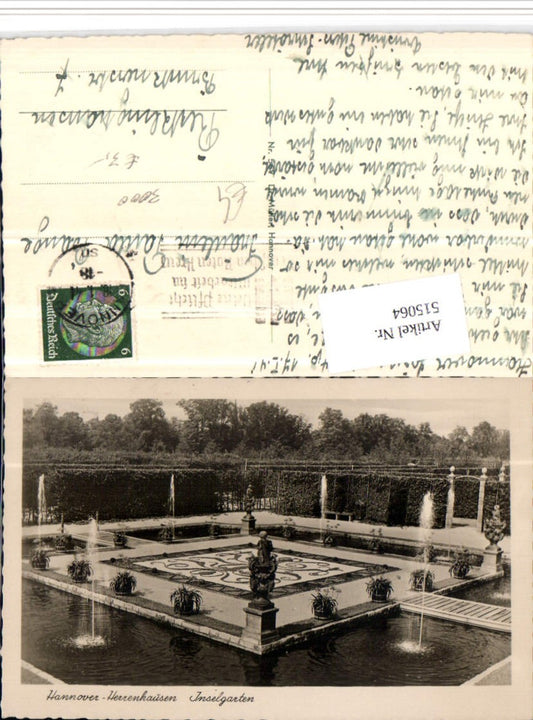 515064,Hannover Herrenhausen Inselgarten Figuren