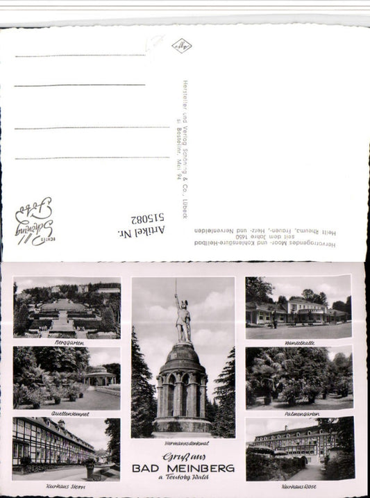 515082,Bad Meinberg am Teutoburger Wald Kurhaus Hermanns-Denkmal Mehrbildkarte