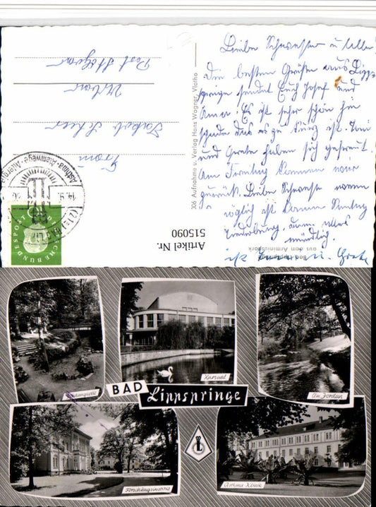 515090,Bad Lippspringe Kursaal Klinik Forschungsinstitut Mehrbildkarte