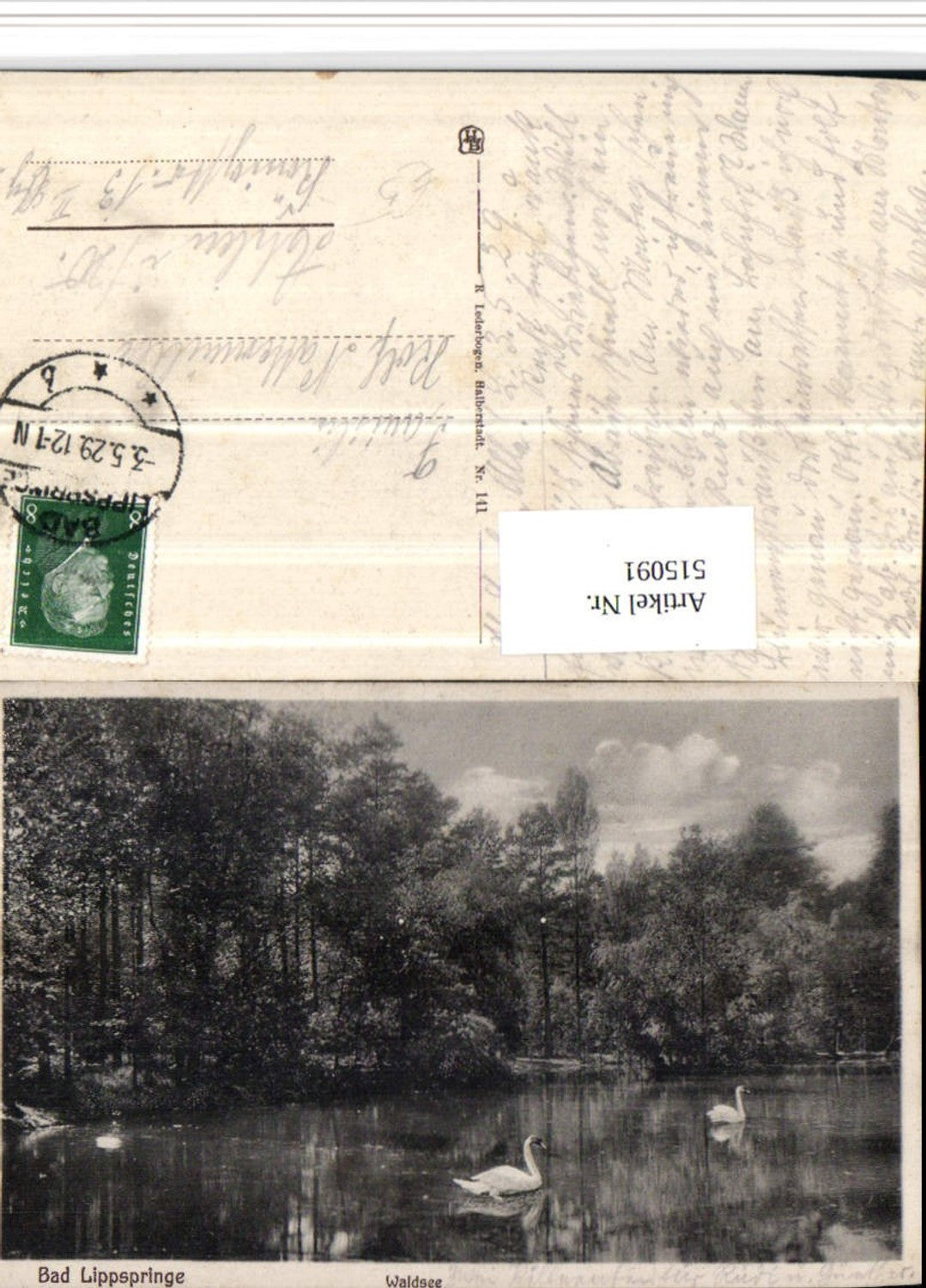 515091,Bad Lippsrpinge Waldsee See Schwäne