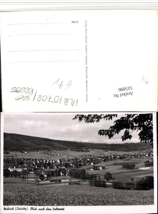 515096,Neukirch Lausitz Totale Blick nach dem Valtental