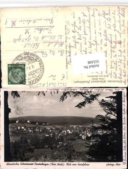 515108, Finsterbergen in the Thuringian Forest, view from the Hainfelsen rock formation