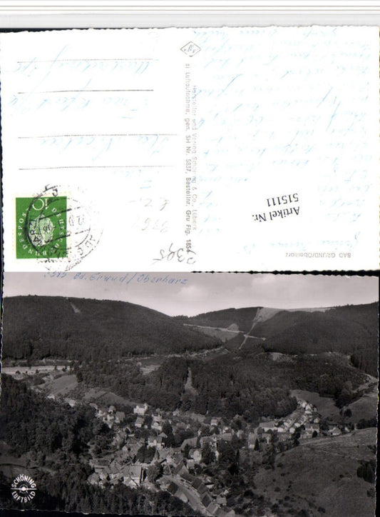 515111,Bad Grund im Oberharz Totale Fliegeraufnahme