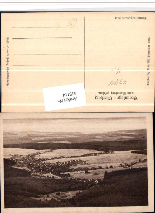 515114,Braunlage im Oberharz Totale vom Wurmberg