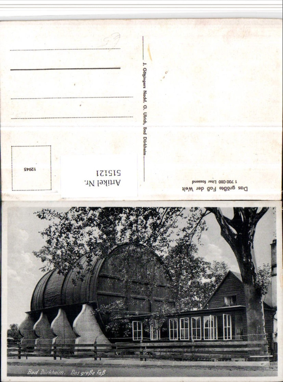 515121,Bad Dürkheim Das große Fass