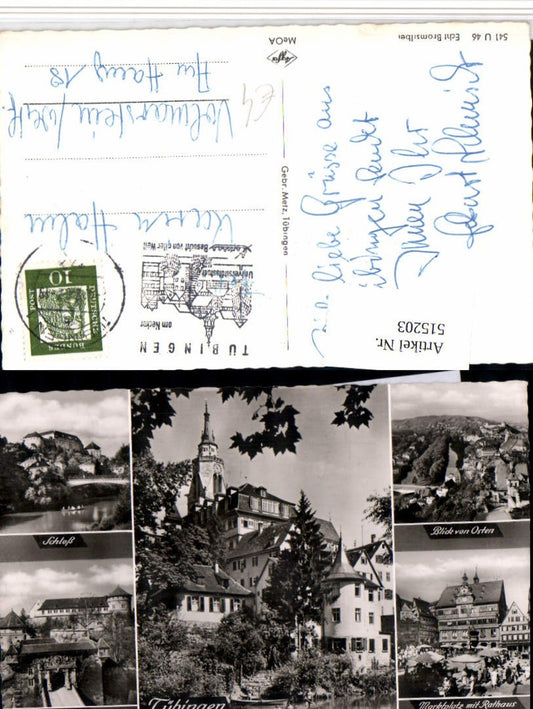 515203, Tübingen, Total Castle, Town Hall, Multi-view map