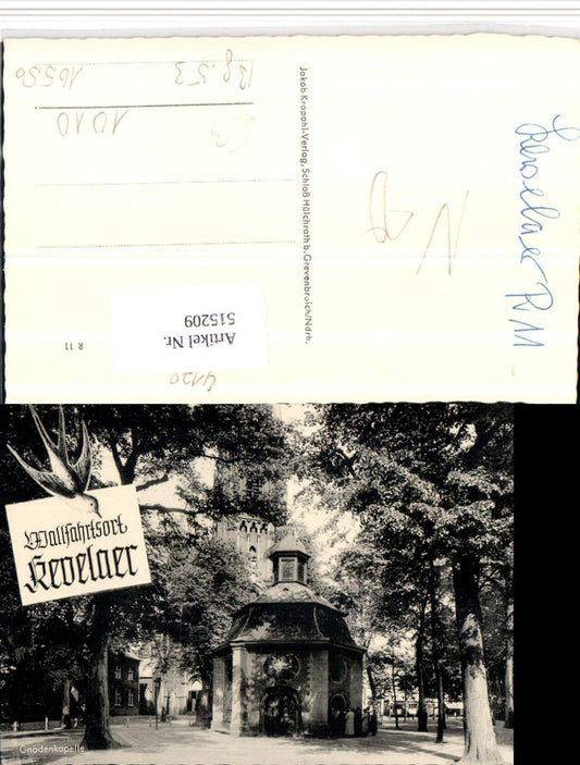 515209,Kevelaer Gnadenkapelle Kapelle Schwalbe