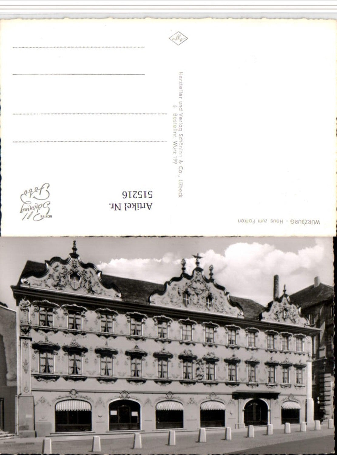 515216,Würzburg Haus zum Falken Gebäude