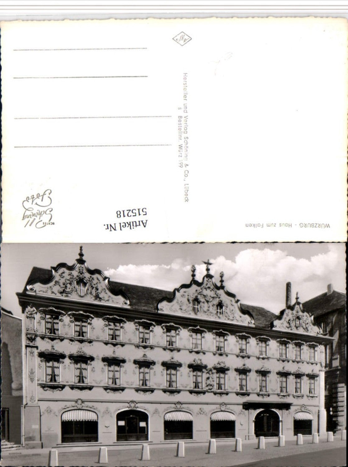 515218,Würzburg Haus zum Falken Gebäude