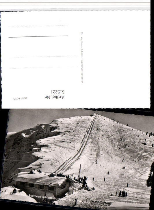 515221,Bad Reichenhall Rasthaus Schlegelmulde m. Hochschlegel Winterbild