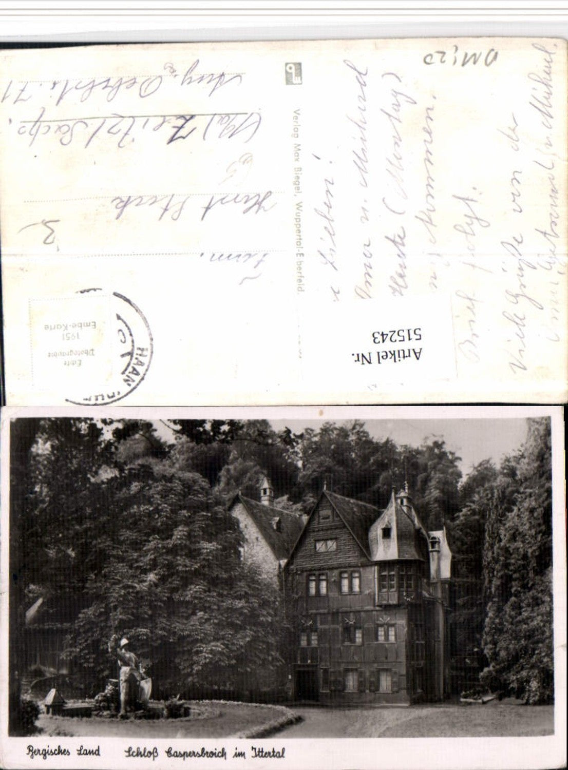 515243,Solingen Ohligs Bergisches Land Schloss Caspersbroich im Ittertal