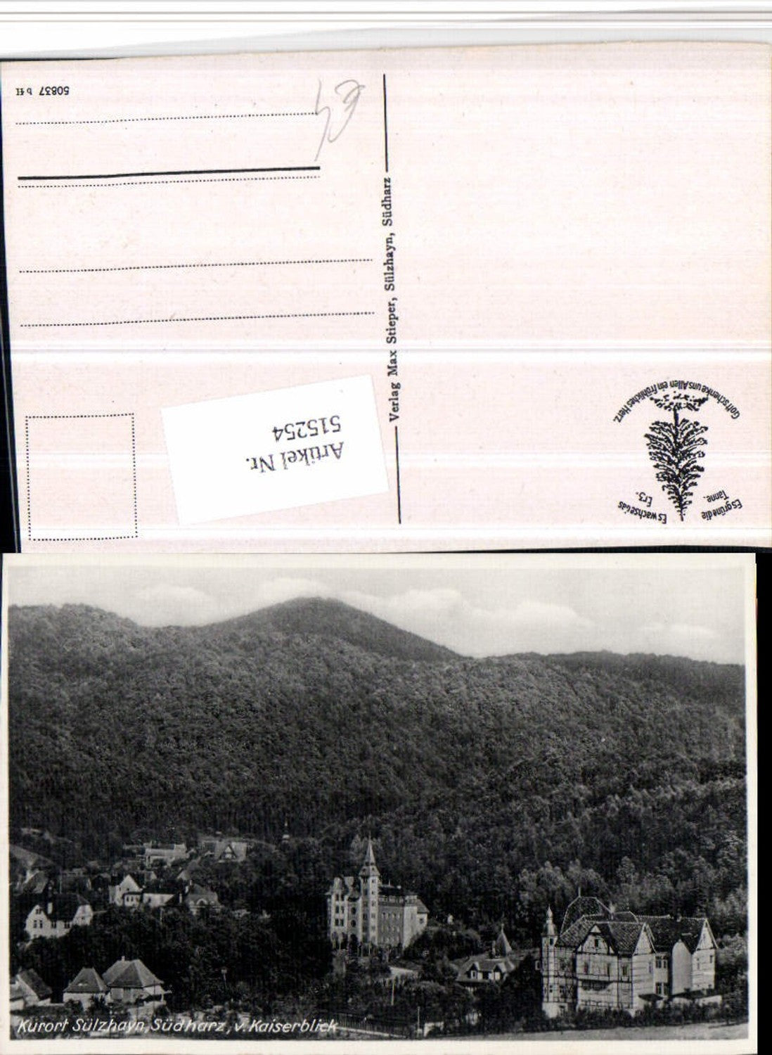 515254, Sülzhayn in the southern Harz Mountains near Ellrich, partial view from Kaiserblick