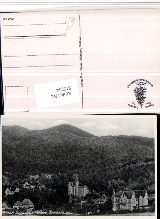 515254, Sülzhayn in the southern Harz Mountains near Ellrich, partial view from Kaiserblick