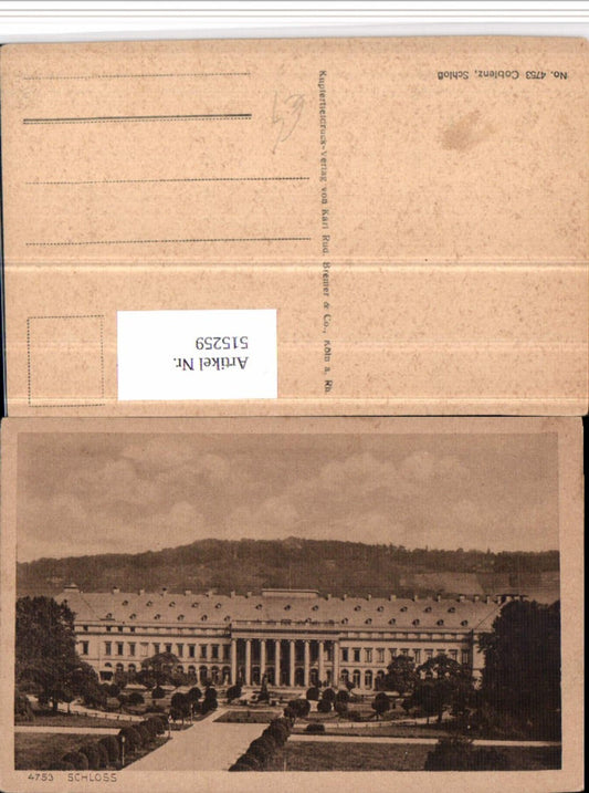 515259,Coblenz Koblenz am Rhein Schloss