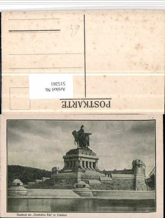 515261,Coblenz Koblenz am Rhein Denkmal am Deutschen Eck