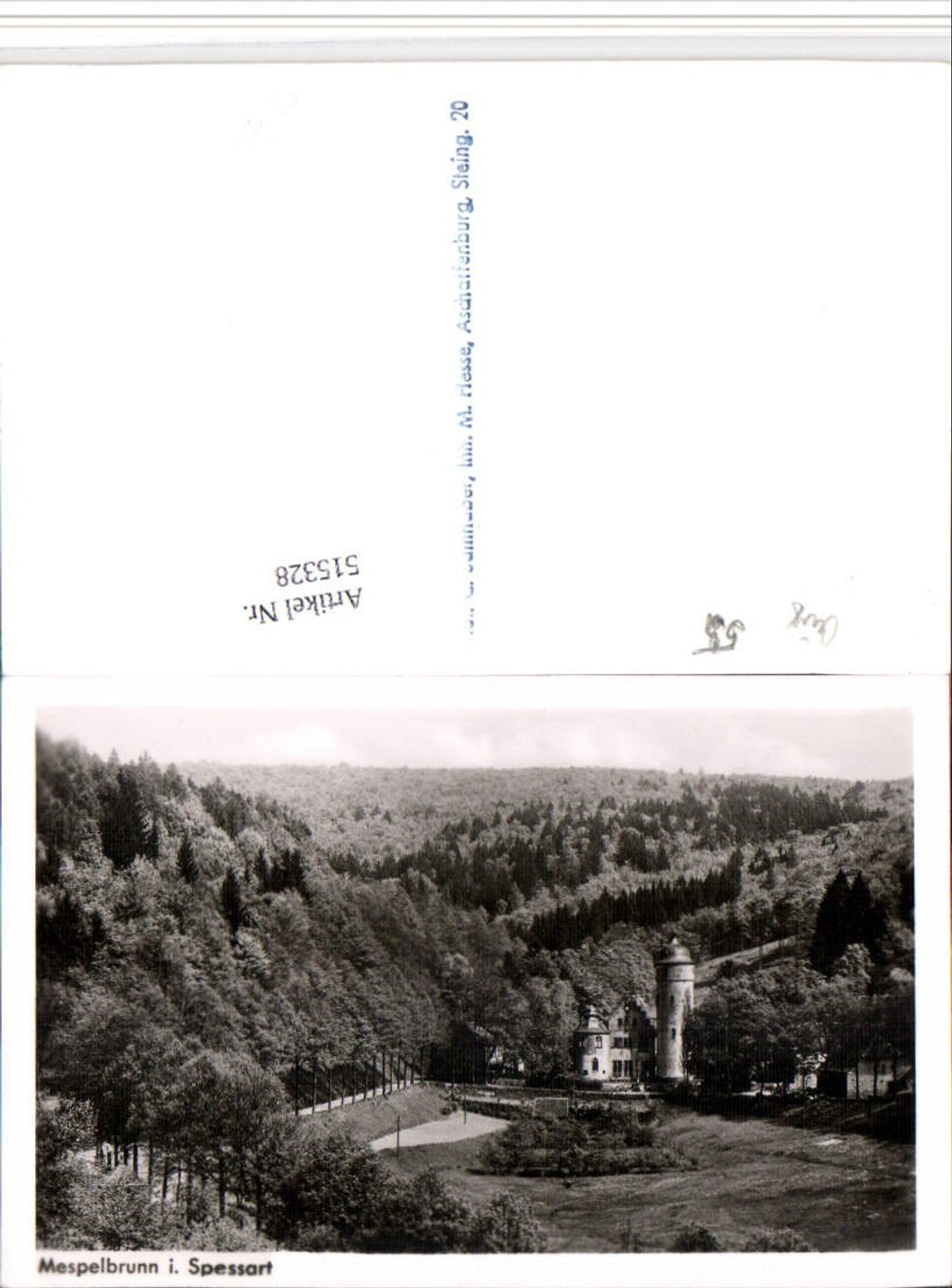 515328,Mespelbrunn im Spessart Schloss Turm