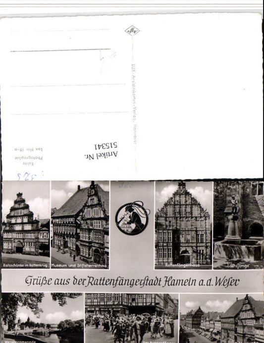 515341,Hameln an d. Weser Rattenfängerhaus Museum Parade Mehrbildkarte