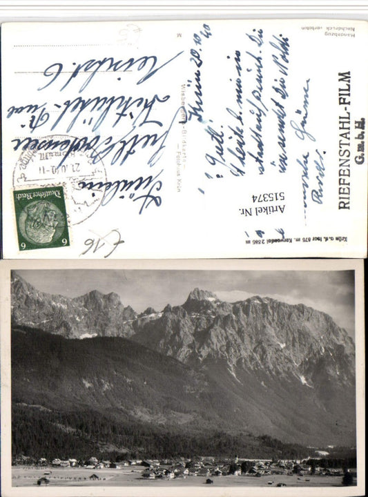 515374,Krün an d. Isar Totale m. Karwendel Bergkulisse